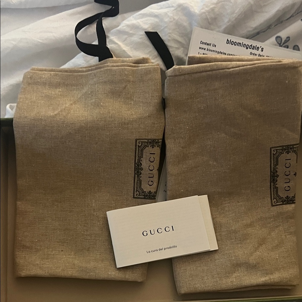 Gucci Brown GG Monogram Espadrille Slide Mules with Gold Double G - Picture 2 of 4